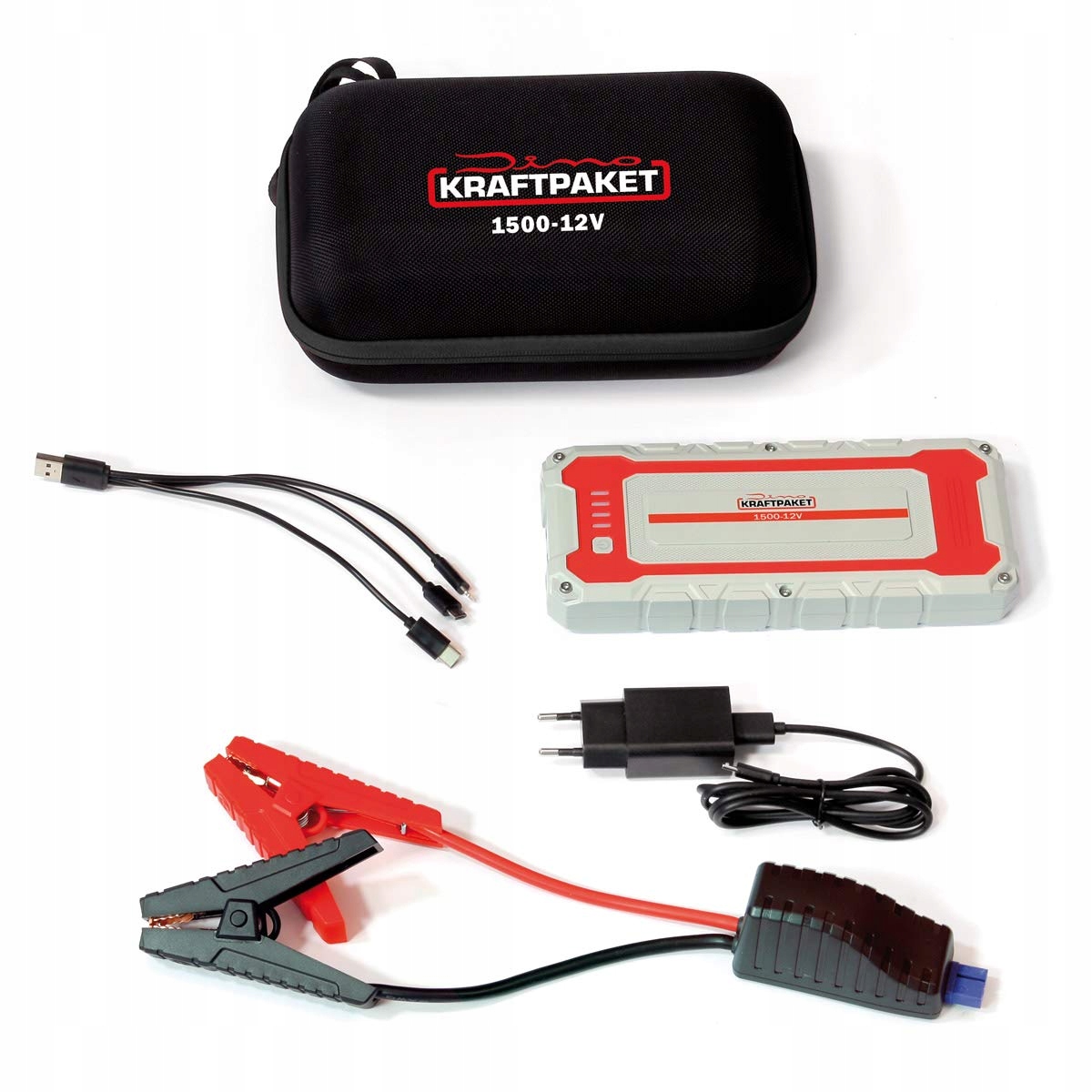 DINO KRAFTPAKET 12V 1500A Powerbank Rozruchowa Do Aut Diesel Benzyna E-Auto — miniatura 3