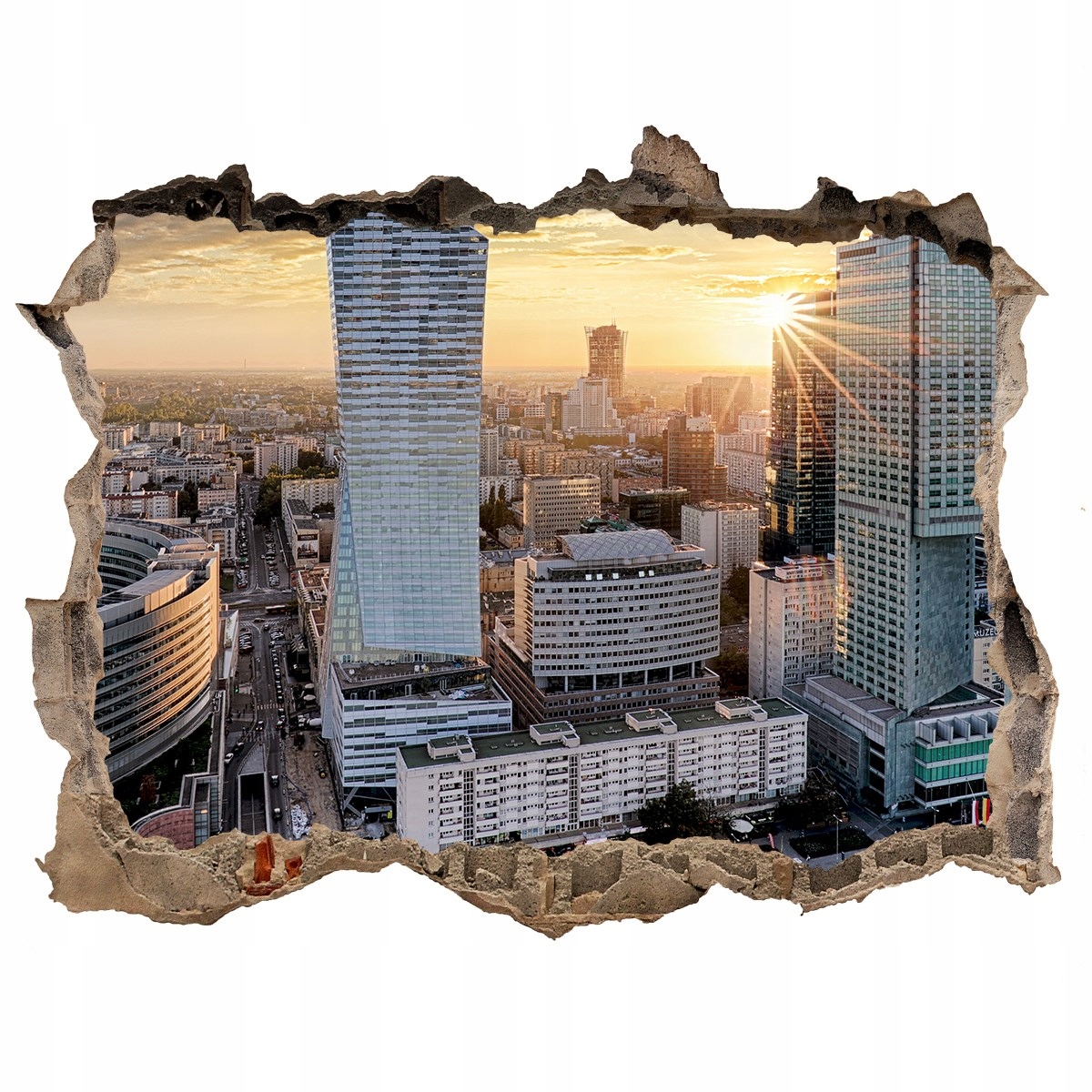 

Fototapeta dziura na ścianę Warszawa Polska 120x81