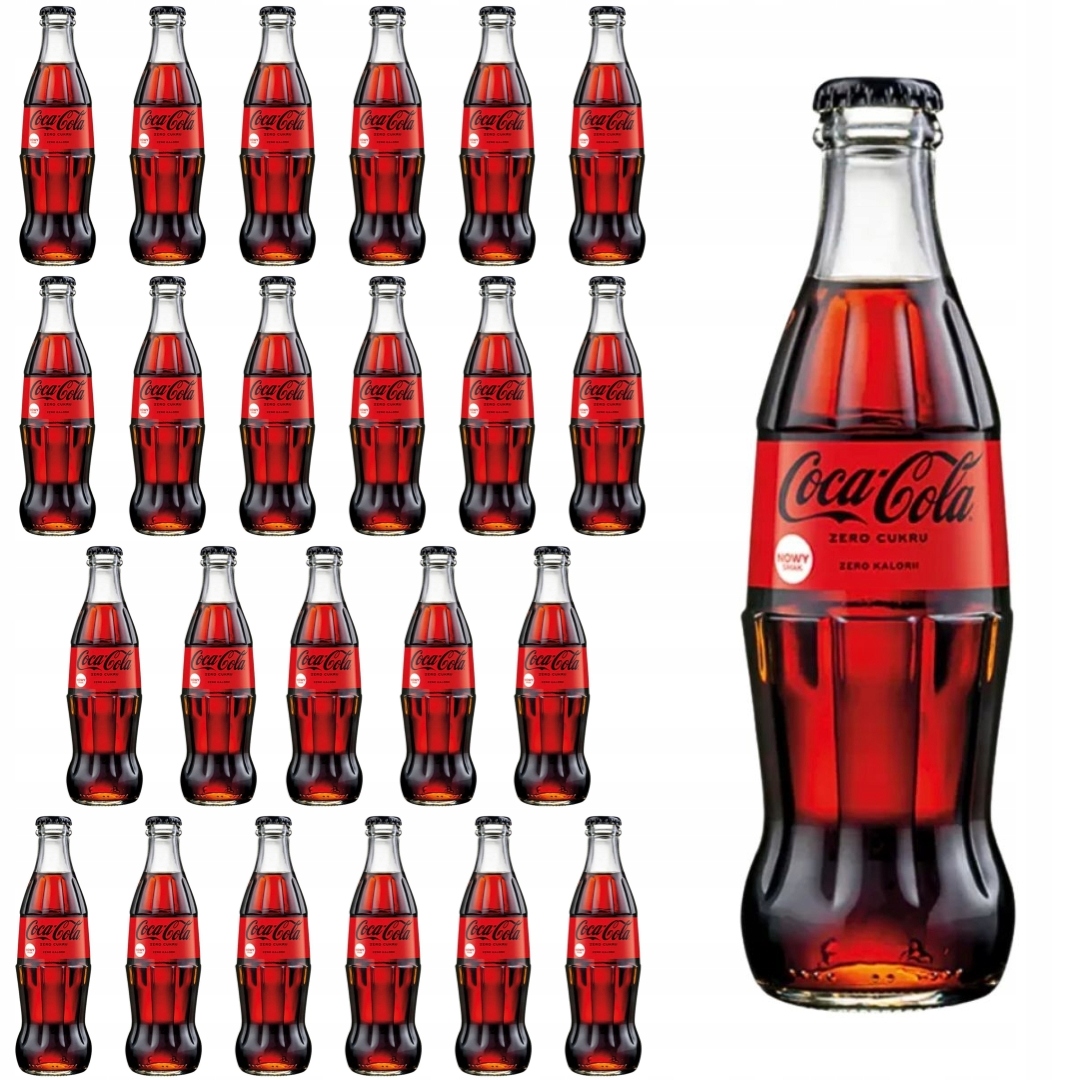 Coca cola Zero 250 ml szklana butelka smak bez cukru
