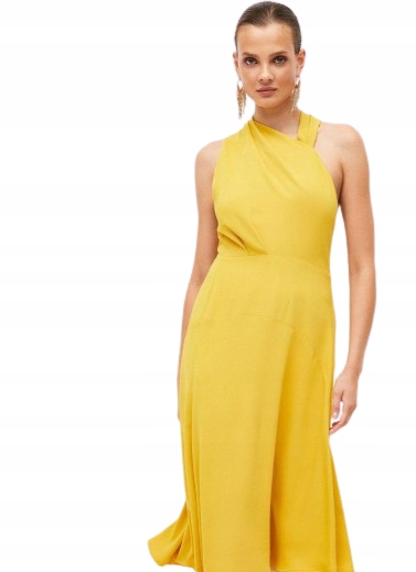 Karen Millen Šaty Bez Rukávů Žlutá 40 Y1Z