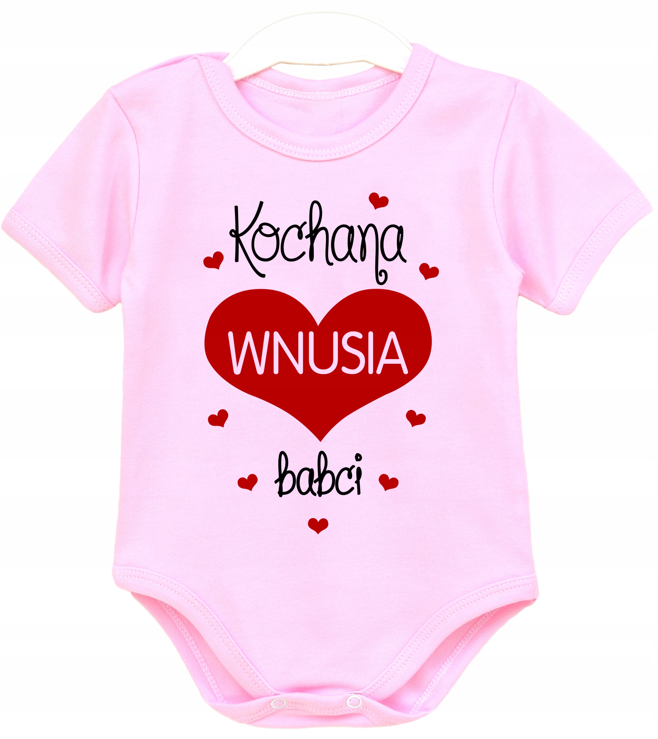 

Body niemowlęce napisy Kochana wnusia babci r. 74
