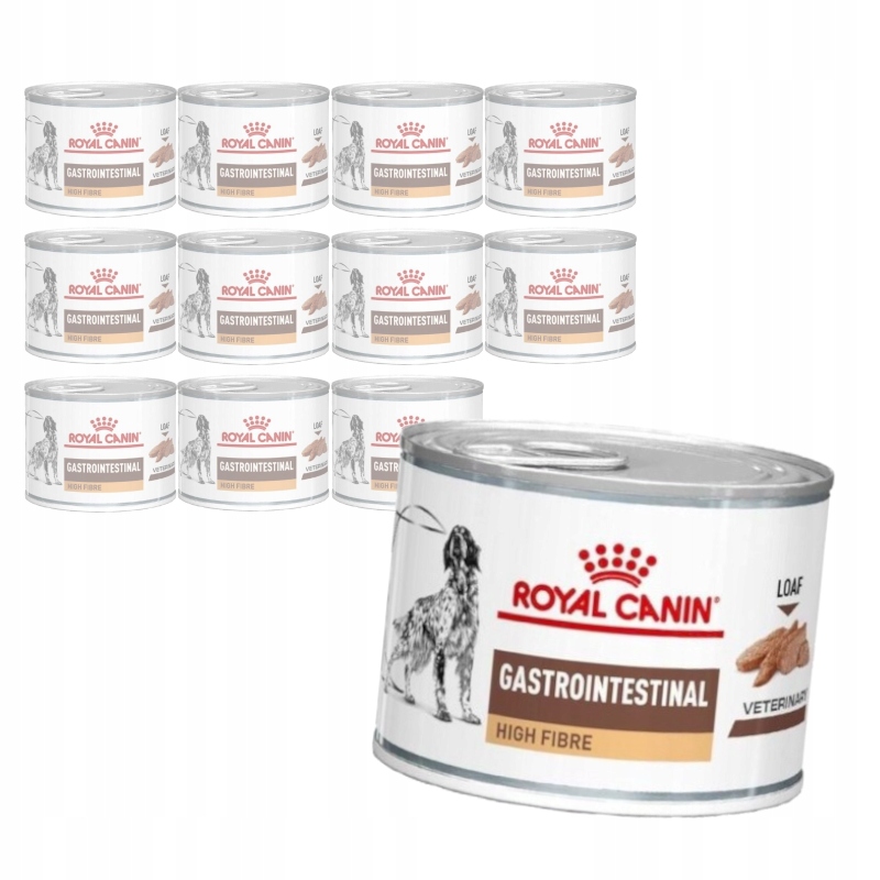 Levně Royal Canin Vet Gastrointestinal High Fibre 12x200g Vlhké Krmivo pro psy