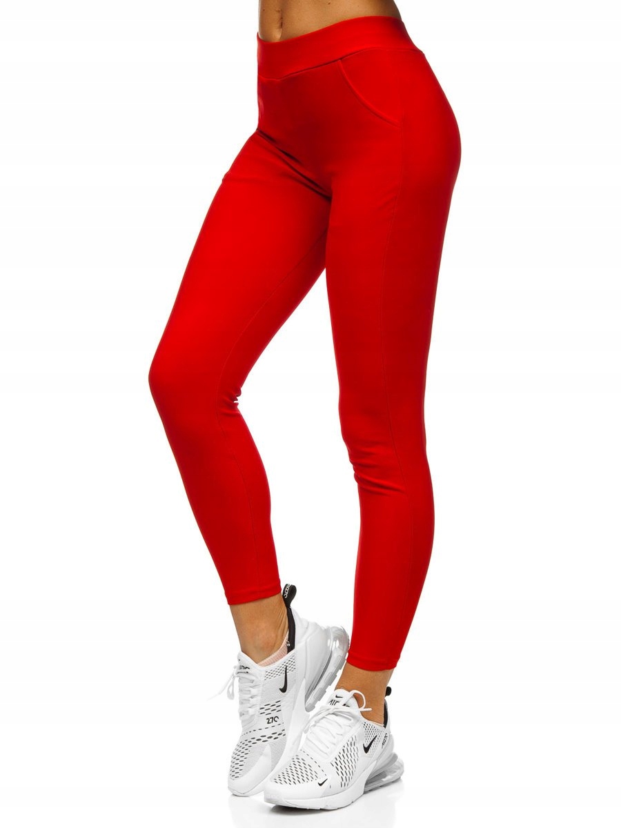 

Legginsy Klasyczne Czerwone YW01056 Denley_l