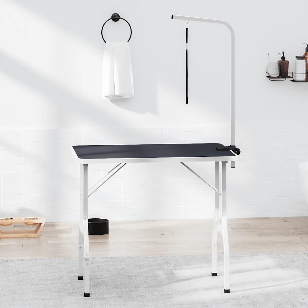 vidaXL Groomerský stůl s vodítkem, nastavitelný