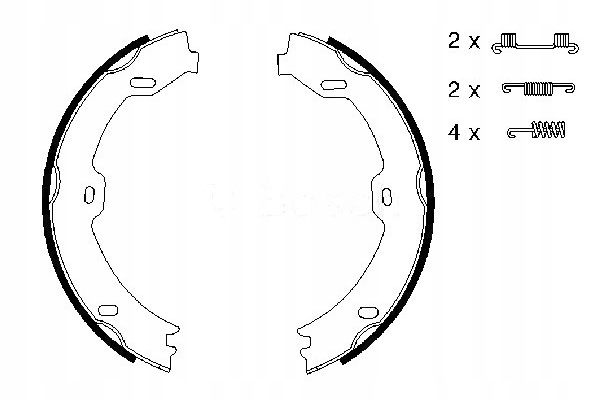Bosch Brzdové Čelisti Mercedes W211 02- Bosch