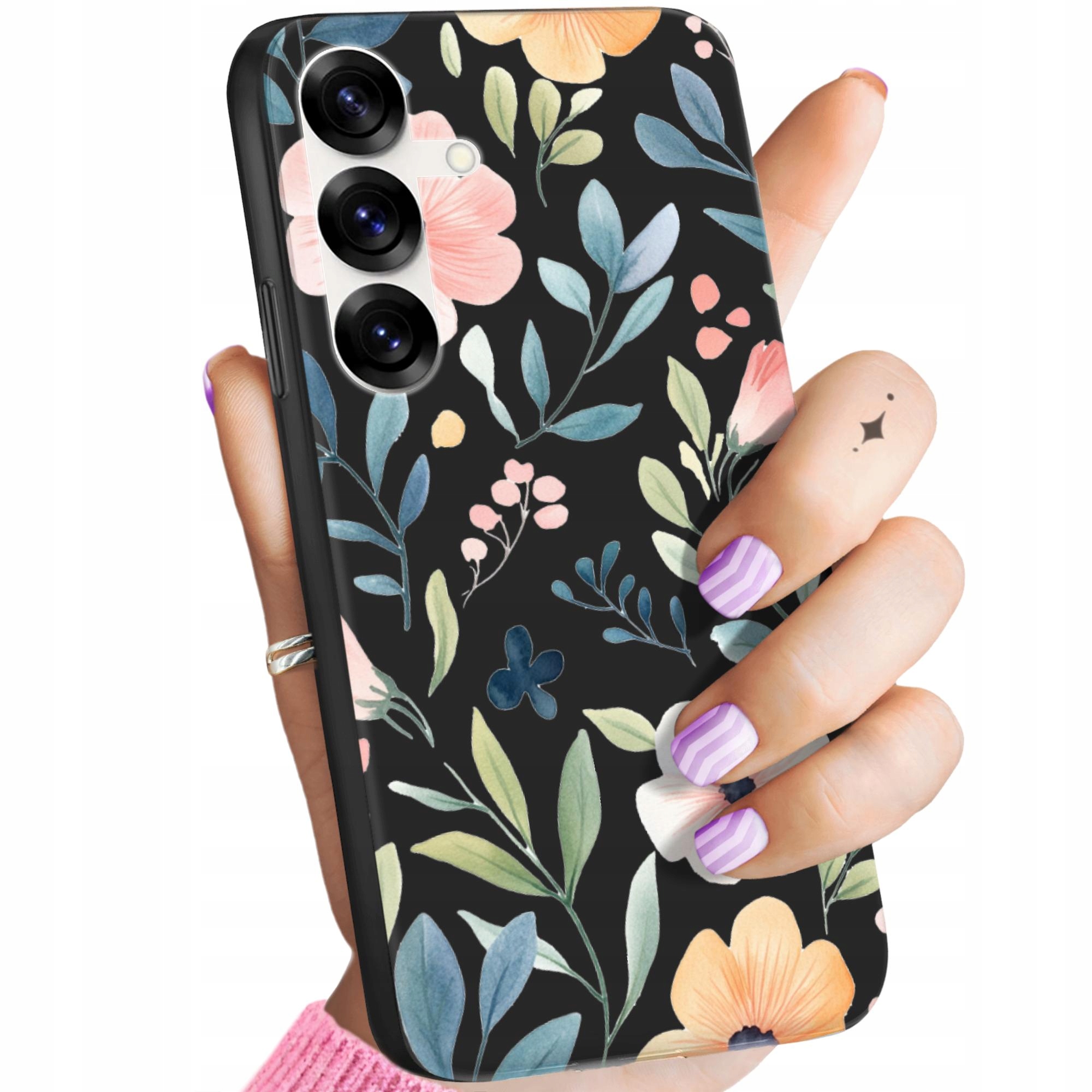 Etui Matowe Do Samsung Galaxy S25 Kwiaty Wiosna Słońce Obudowa Case