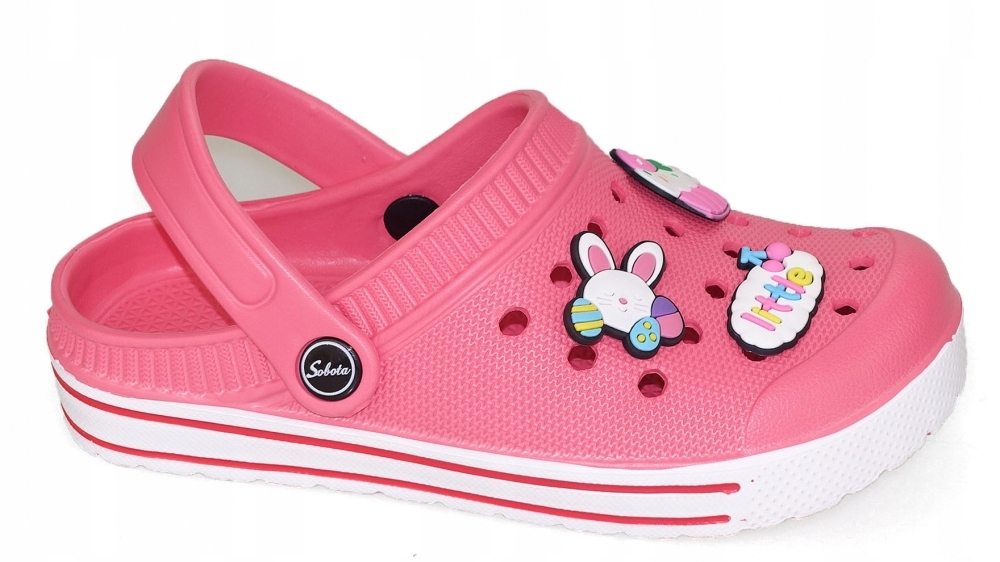 KLAPKI OGRODOWE BASENOWE PIANKOWE DZIECIĘCE LACZKI KROKODYLKI DZIEWCZĘCE Marka Inna marka