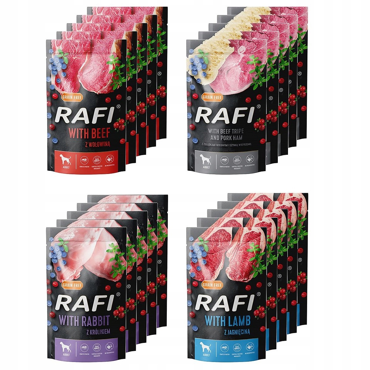 Dolina Noteci Rafi Premium MIX Sáčky 20x500g krmivo pro psy