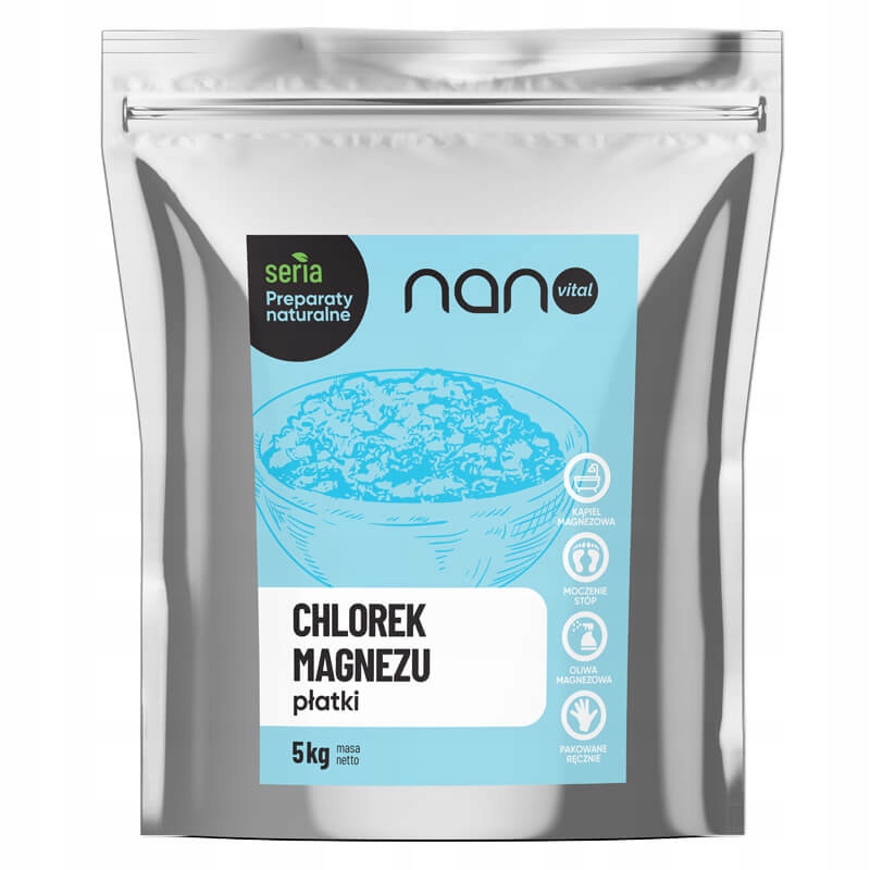 

Chlorek magnezu Płatki Magnezowe kąpielowe 5 kg