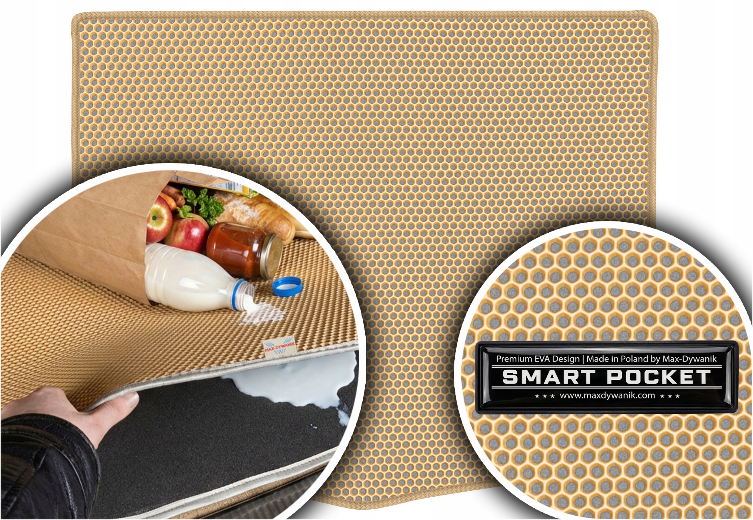 Honda Civic VIII Hb 5D 2006-2012 Vložka do kufru Eva Smart Pocket Béžová
