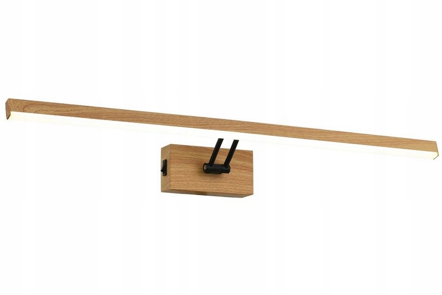 Led nástenné svietidlo moderné s imitáciou dreva s vypínačom 60 cm Reality