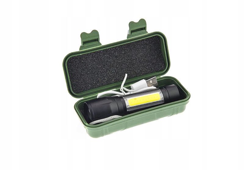 Mini Latarka Cree Q5 Zoom Usb Taktyczna Akumulator