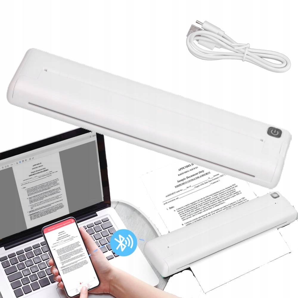 Prenosná Termálna Tlačiareň A4 Bluetooth Na Tetovanie A Kanceláriu 210-218 MM