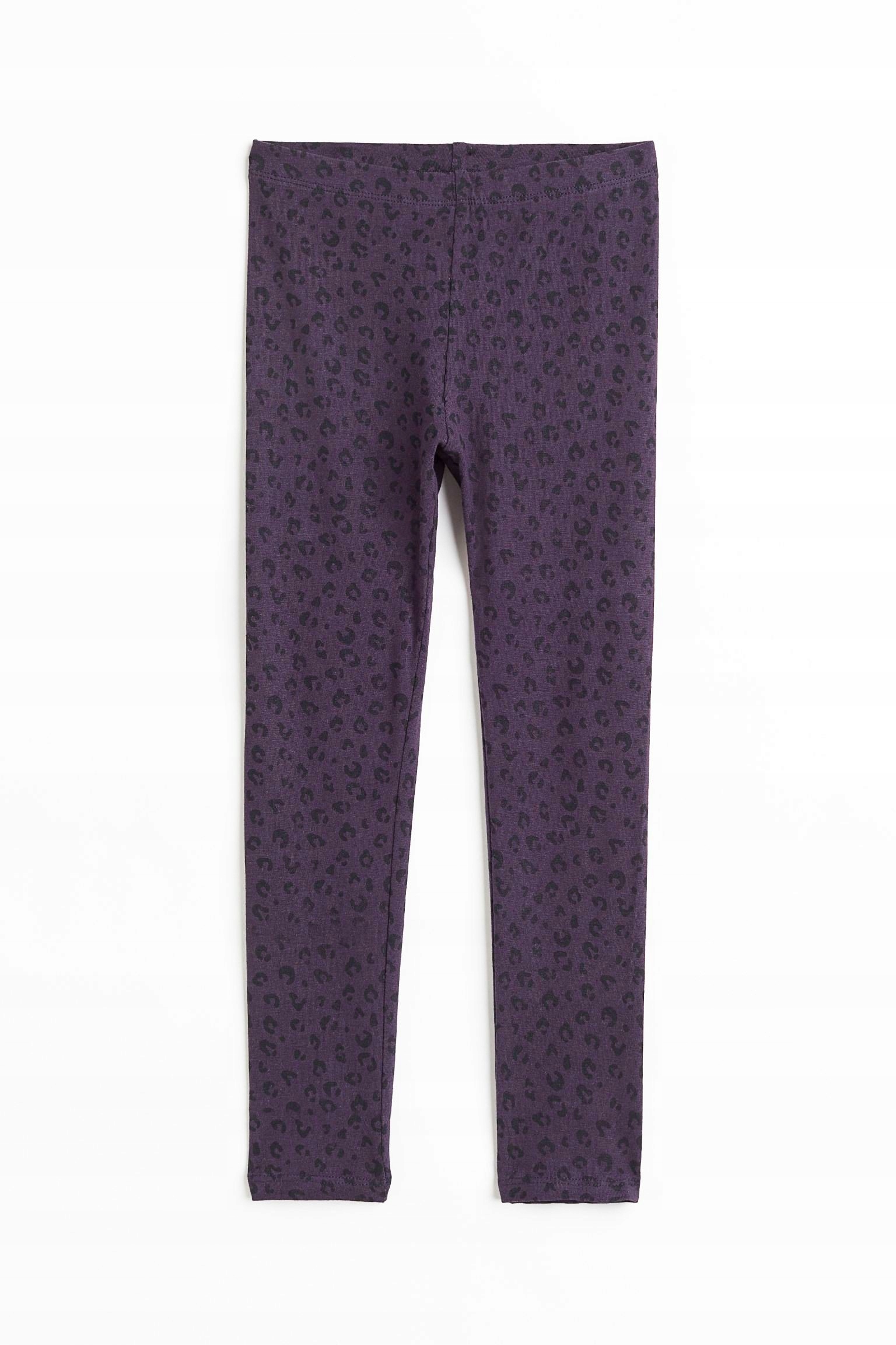 

Nowe H&m legginsy Panterka burgund 134