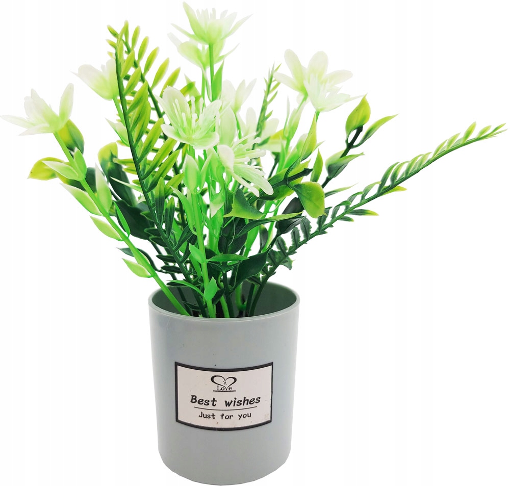 

Sztuczne Kwiaty w doniczce, ozdobne kwiatki 17cm