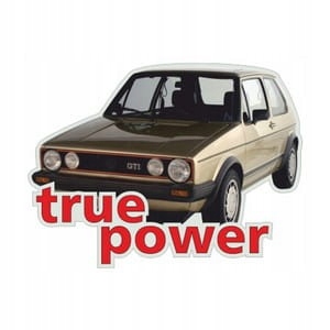 

Vw Golf Mk I GTi True Power naklejki stickers