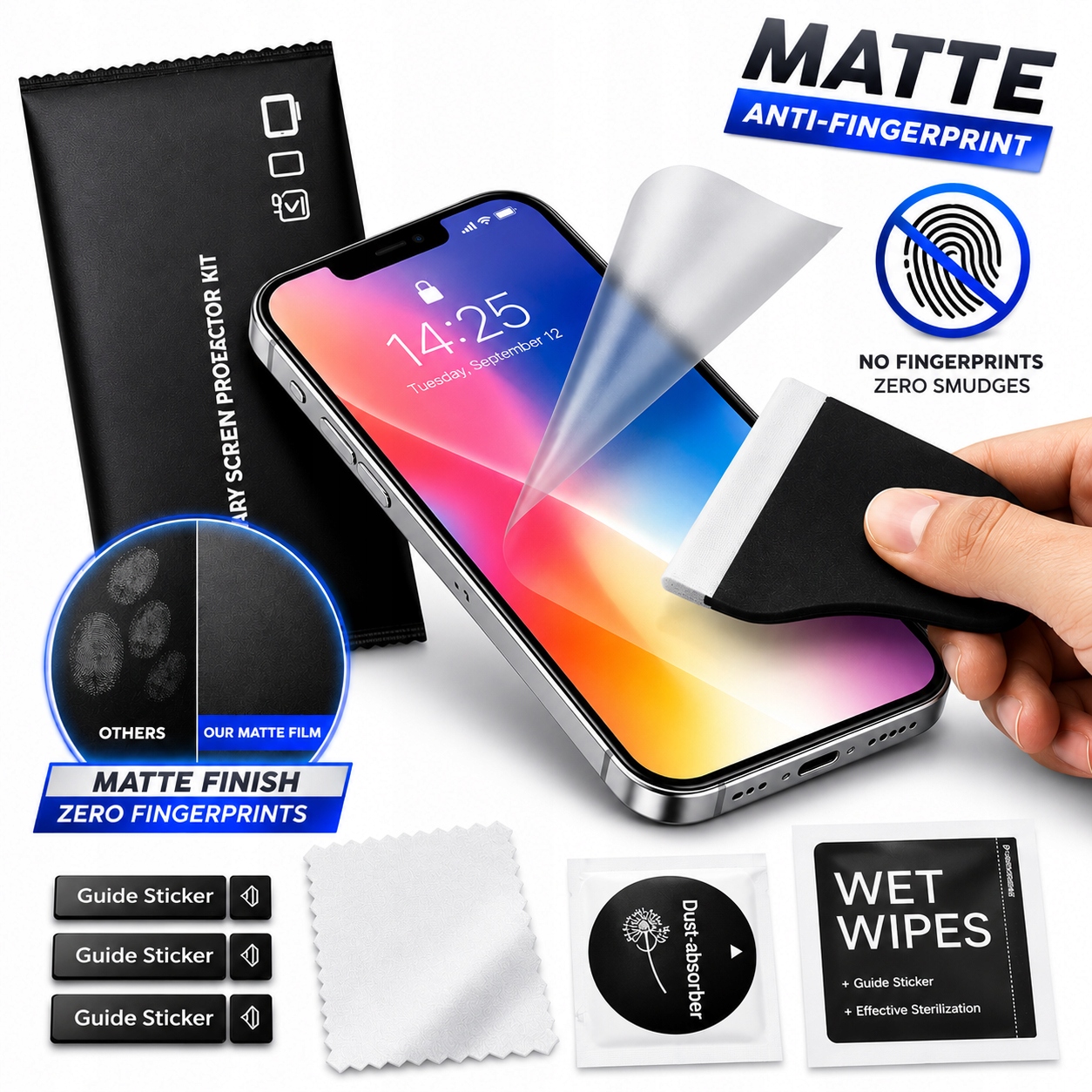 Folia Ochronna Do Iphone 12 Mini Anti Glare Hydrożelowa|matt| Brak Odcisków