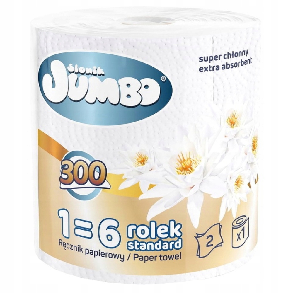 RĘCZNIK KUCHENNY PAPIEROWY SŁONIK JUMBO MAXI 300 LISTKÓW