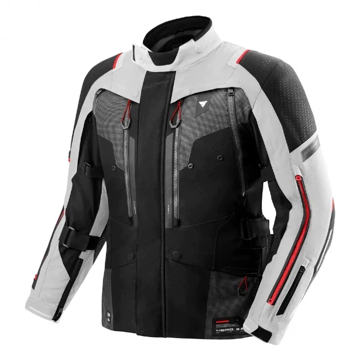 Shima Hero 3.0 G2 Grey Red Textilná Motocyklová Bunda M