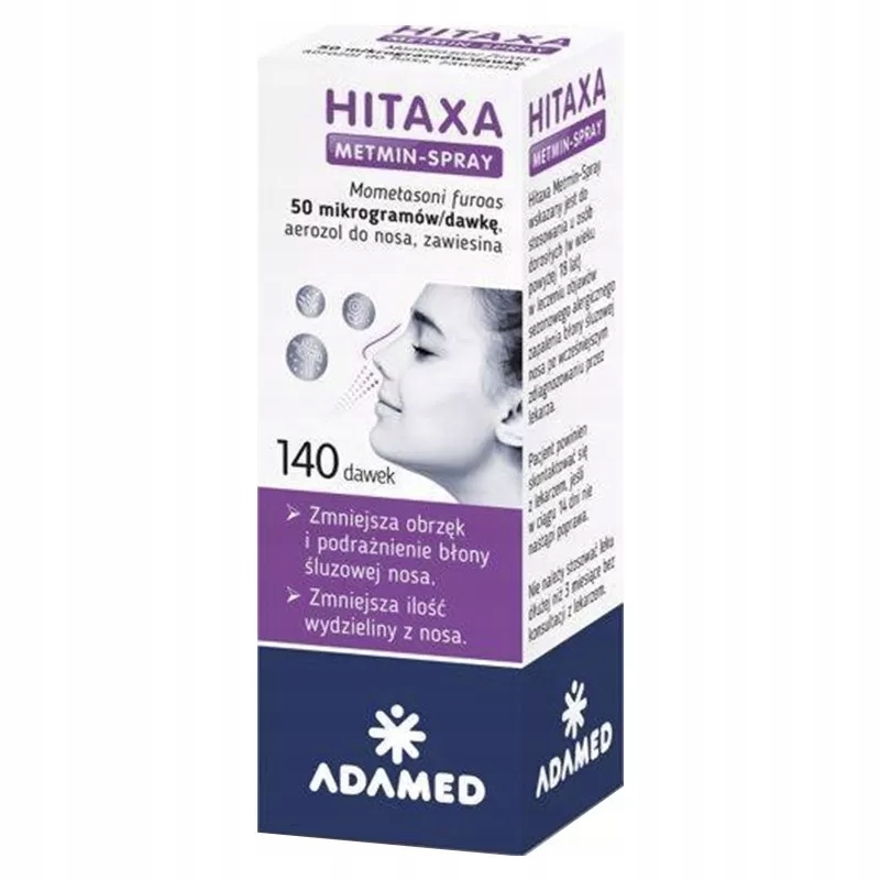 Хитакса Метмин спрей для носа стерид 0,05 мг 140 таблеток