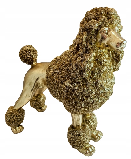 Figurka Pudl Velký Zlatý 33 CM