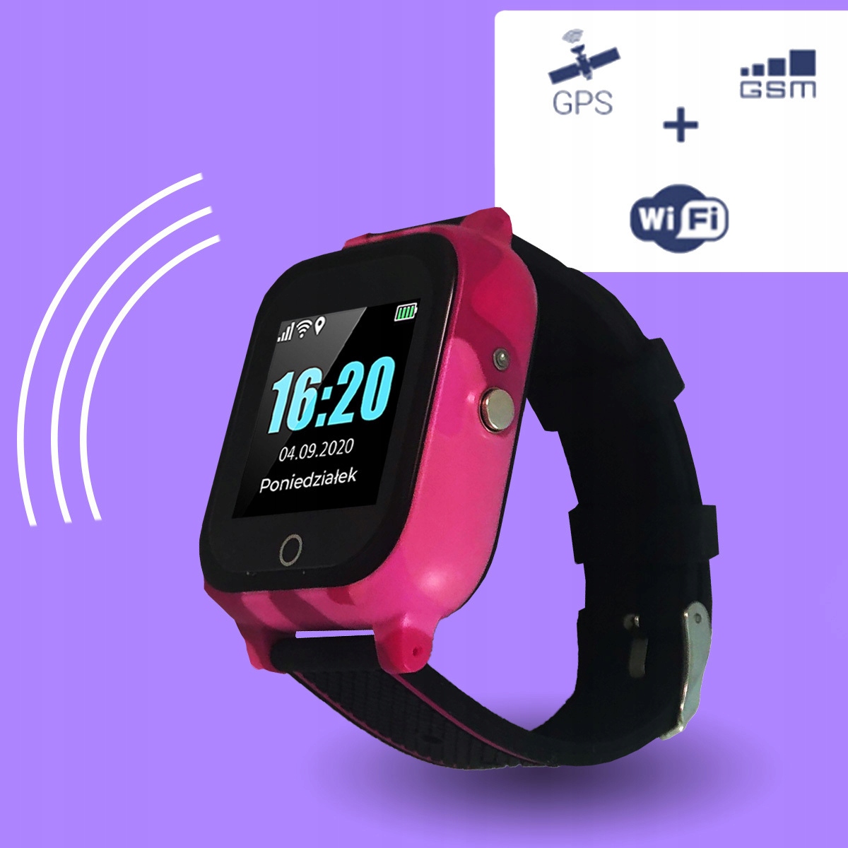 Prezent Dla Dziecka Smartwatch GPS: CALMEAN CARE Kompatybilność systemowa Android iOS