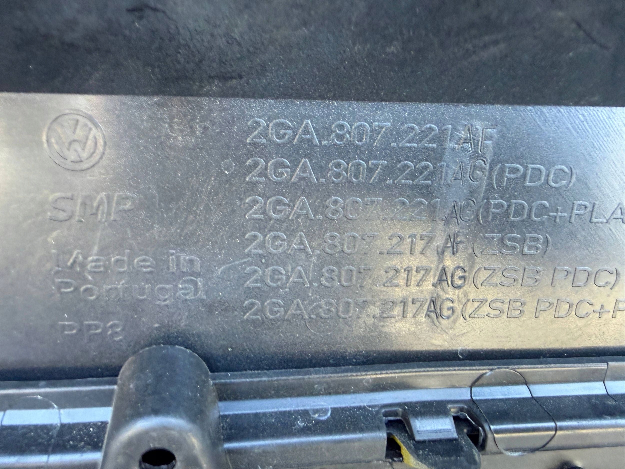 Vw T-roc 2Ga 17- bumper front front
