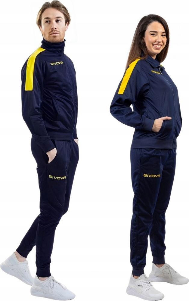 Teplákovka Givova Tuta Revolution Granátově Žlutý TR033 0407 r Xs