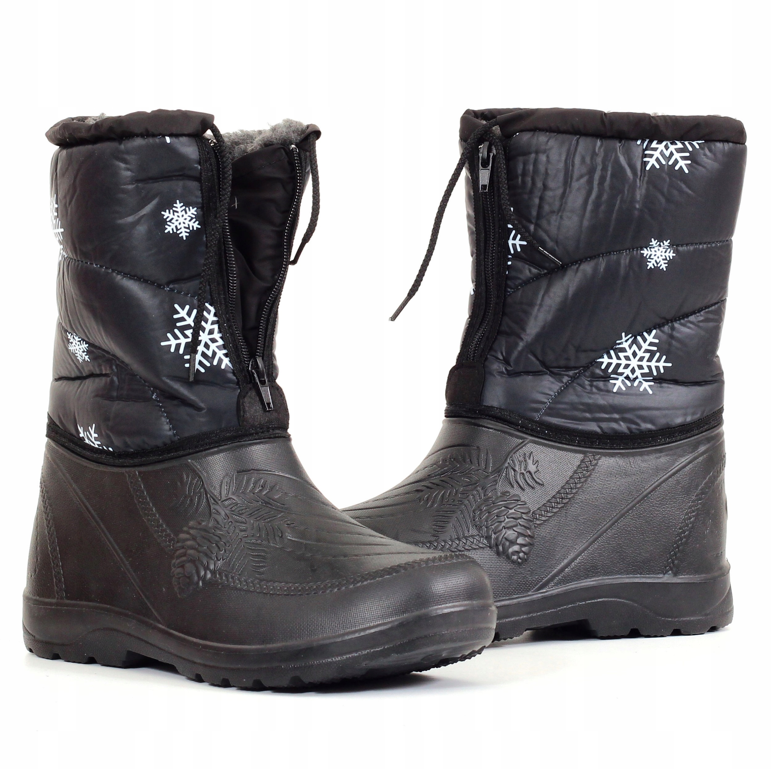 WODOODPORNE ŚNIEGOWCE DAMSKIE ZIMOWE BUTY OCIEPLANE LEKKIE Rozmiar 37