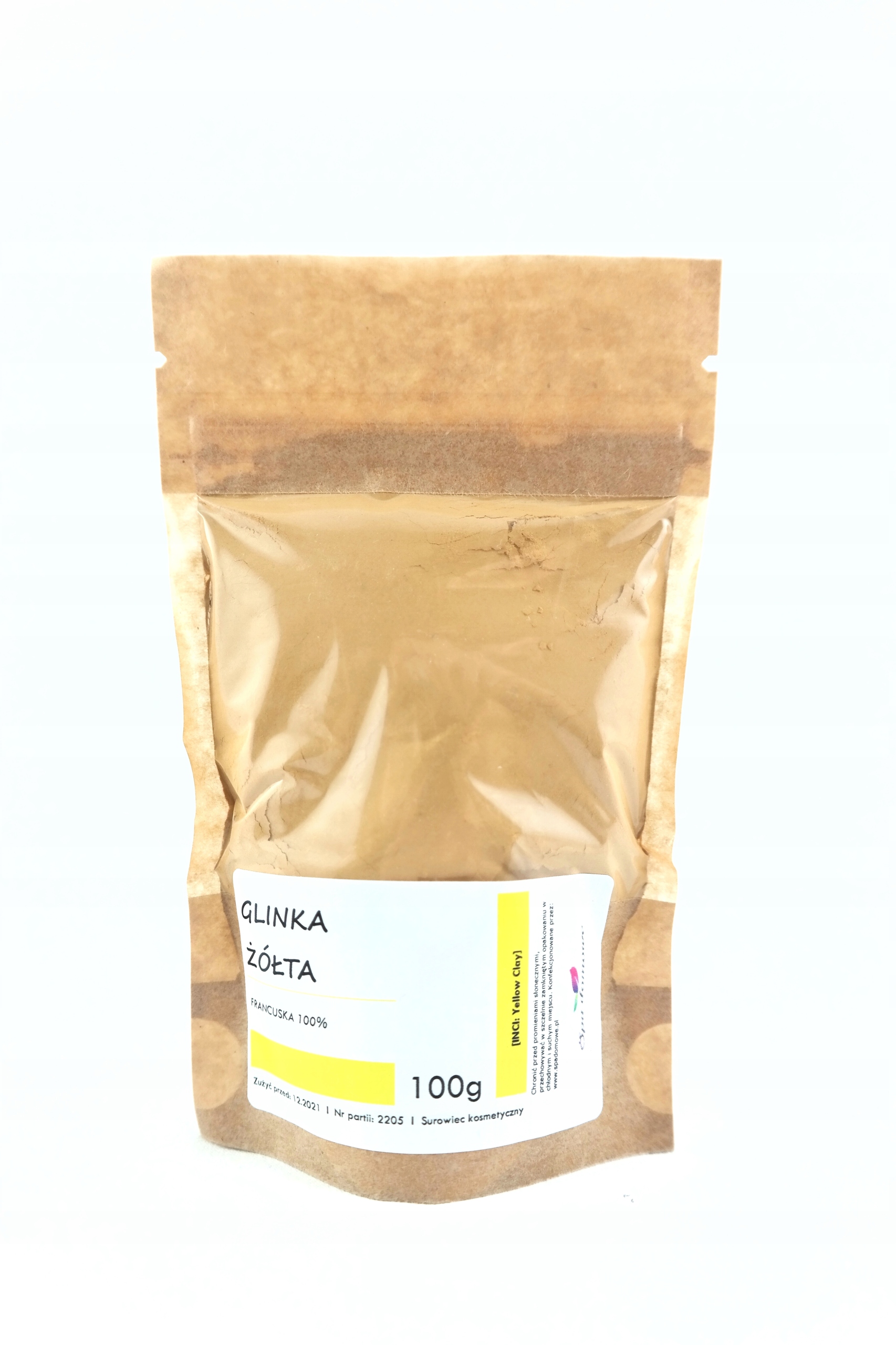 

Glinka Żółta 100% skóra atopowa Uzupełnienie 100g