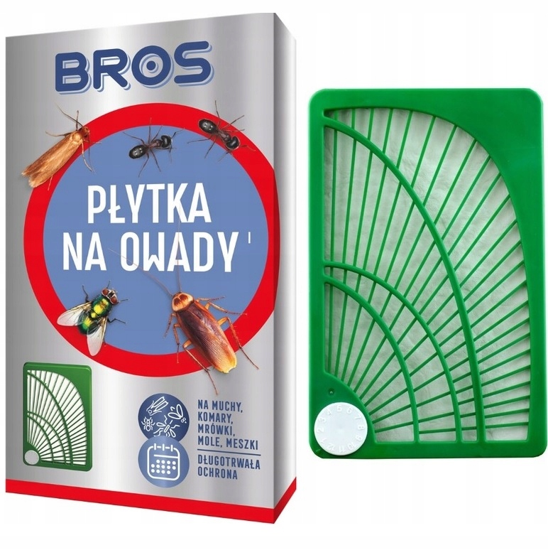 

Płytka Na Owady Mole Komary Meszki Muchy Moc Bros