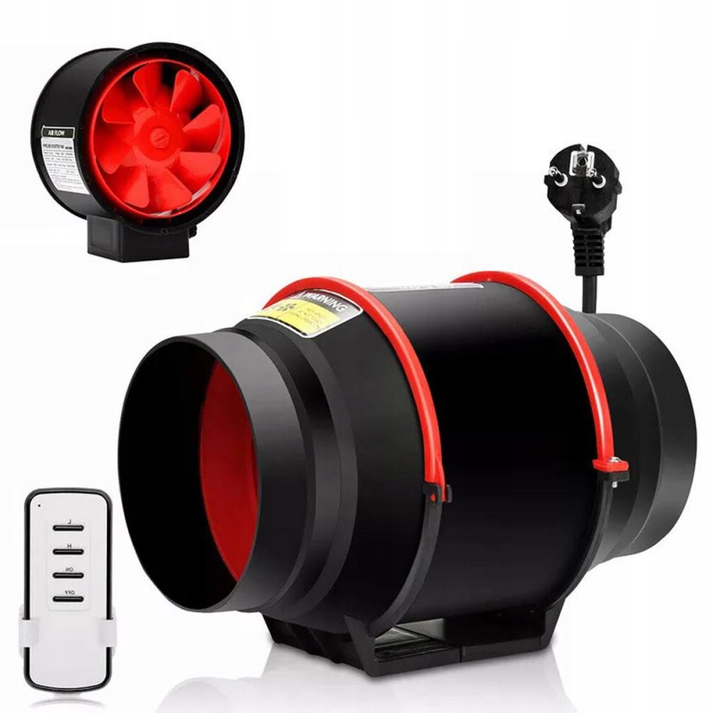 Dvourychlostní Kanálový Ventilátor S Dálkovým Ovládáním Pro Větrání V Kuchyni Sklepa