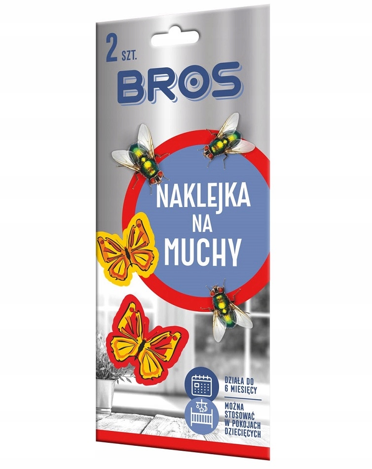 

Naklejka na Muchy 2 sztuki Motylek Bros