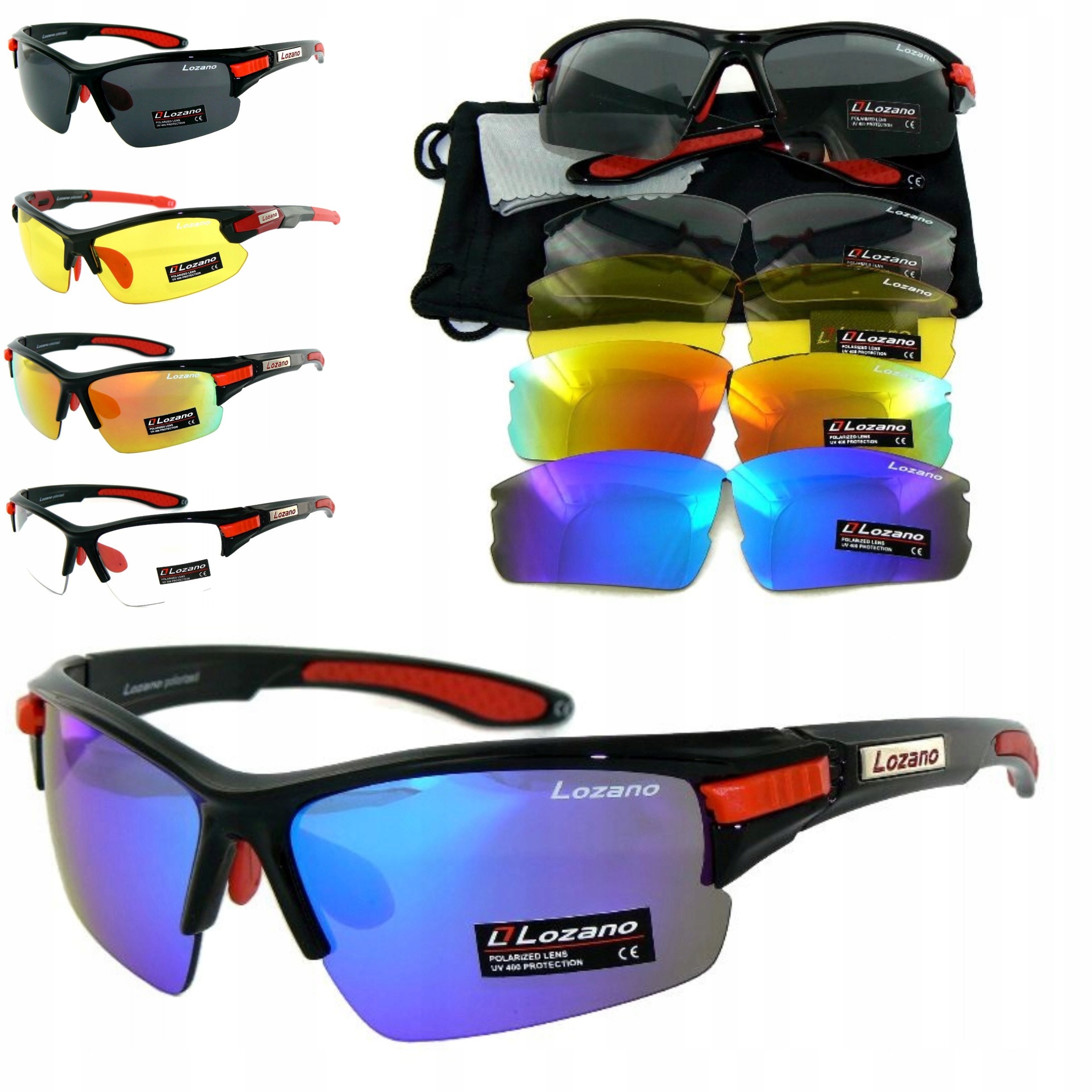 Sluneční Brýle S Polarizací UV400, Vyměnitelné Čočky Pouzdro