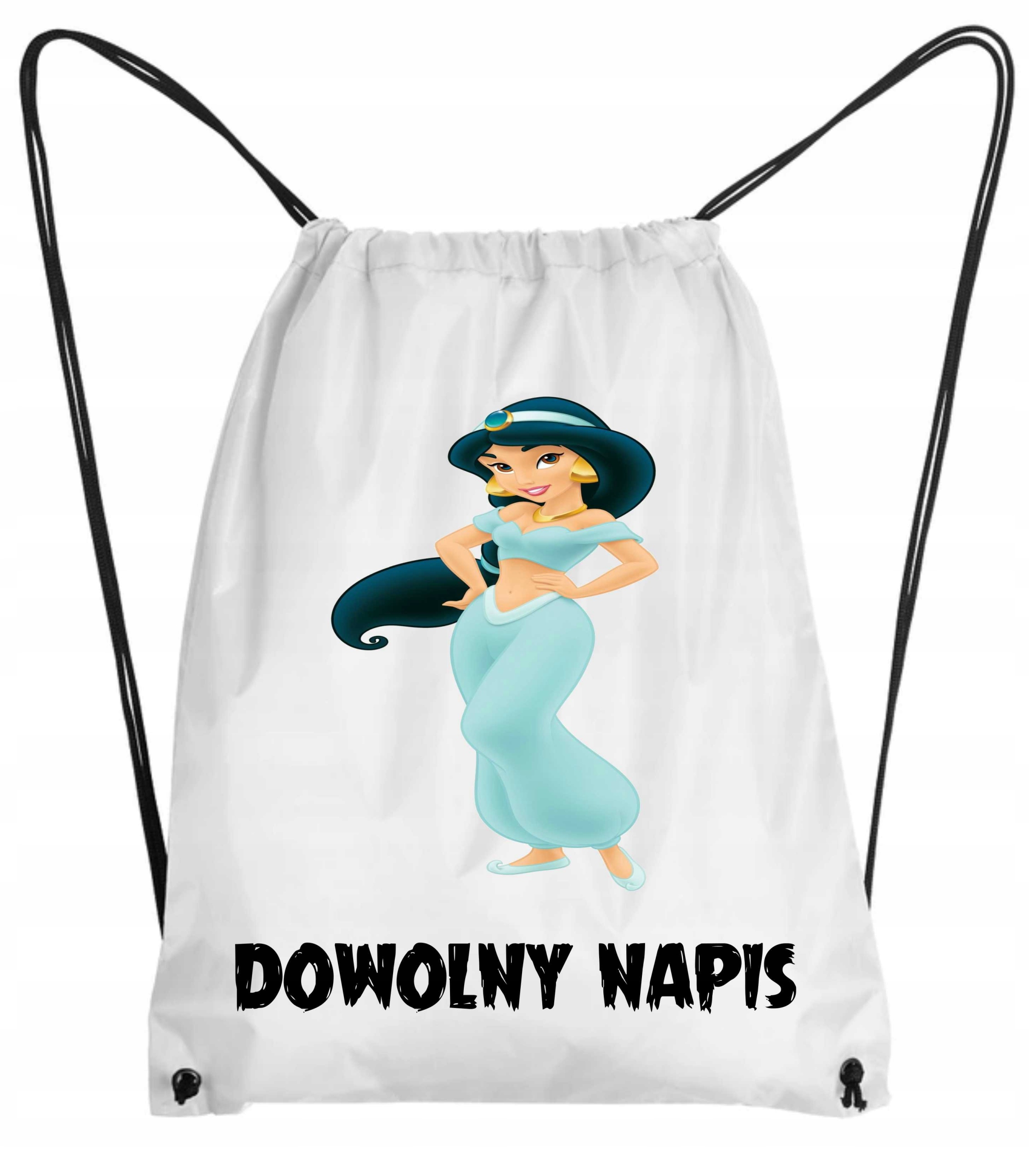 WOREK PLECAK z własnym napisem na strój BUTY WF ALADYN JASMINA