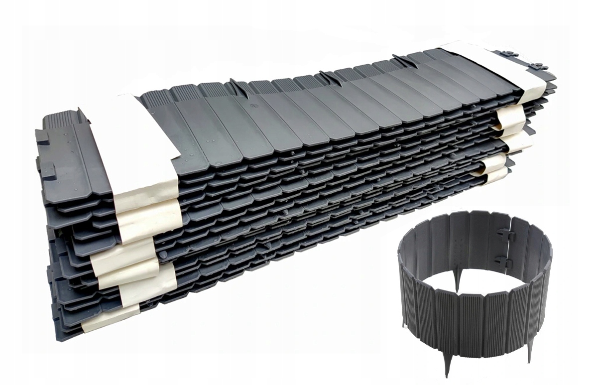 

Ekopalisada obrzeże Rollborder płotek Grafit 30mb