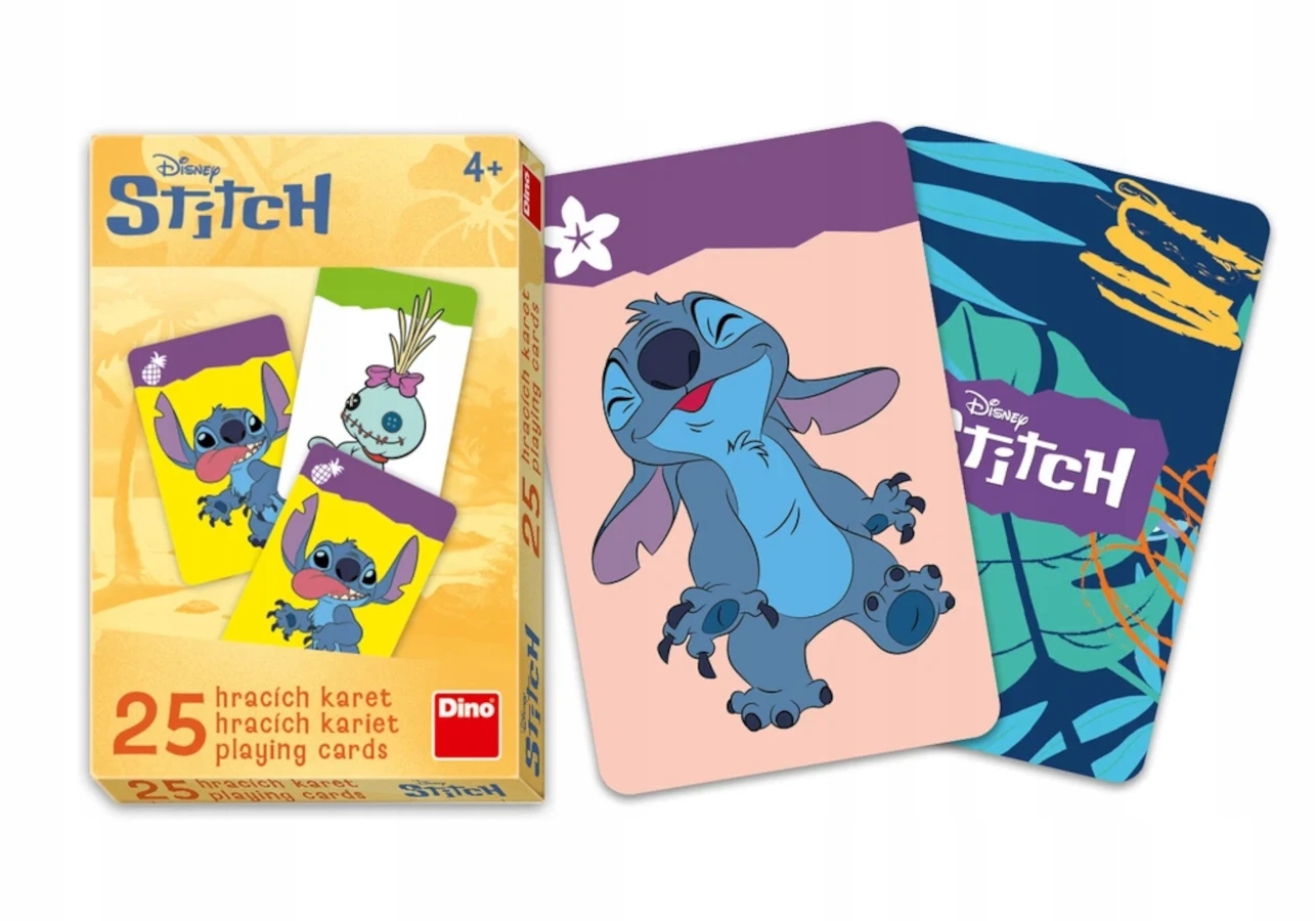Karty do gry dla dzieci Czarny Piotruś Stitch Dino