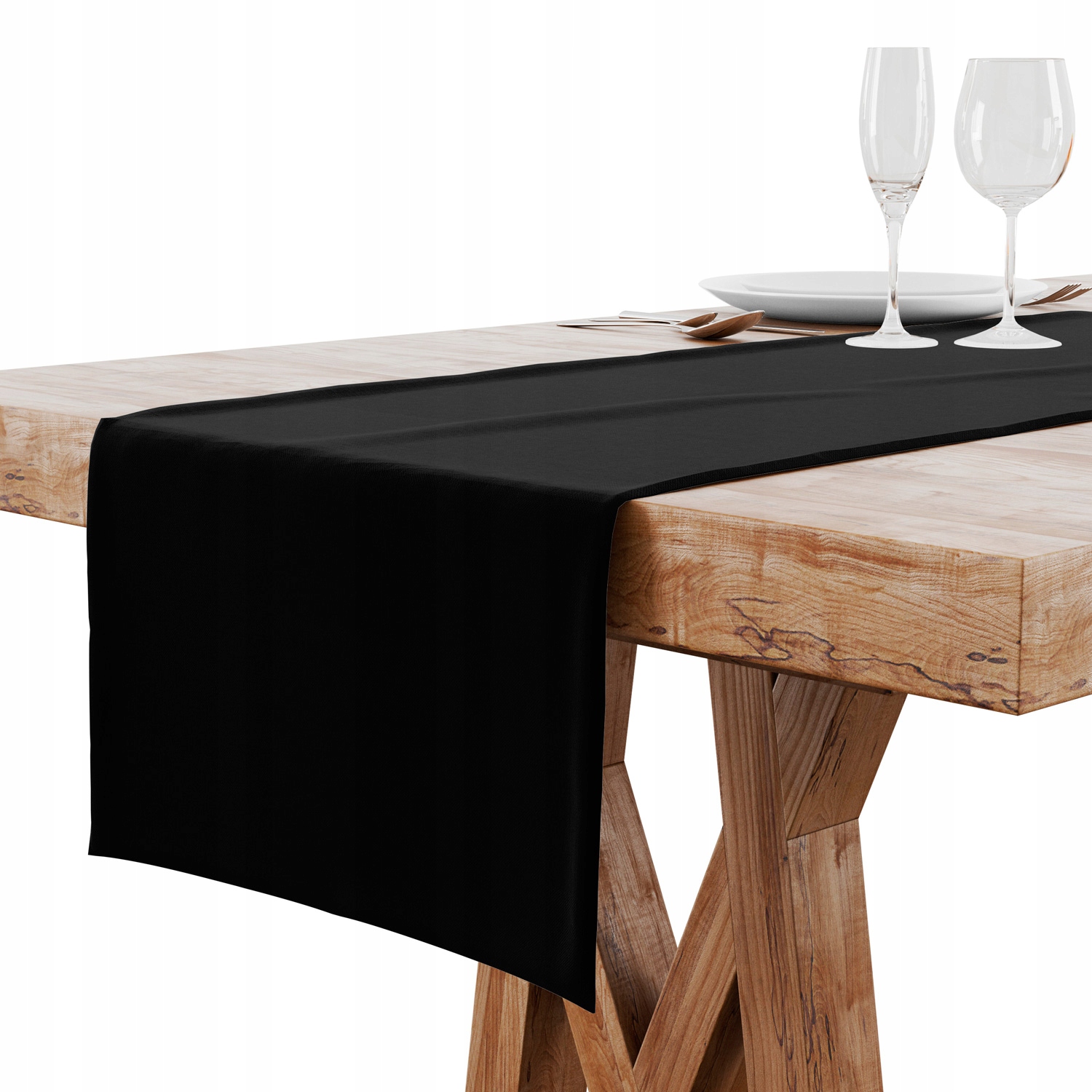 BIEŻNIK DEKORACYJNY PRACTIC 40X140 CZARNY