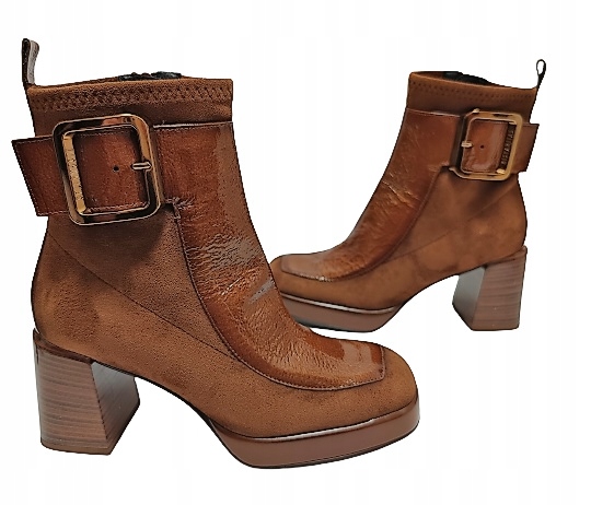 kotníkové boty lak Hispanitas HI232956 bronz r39