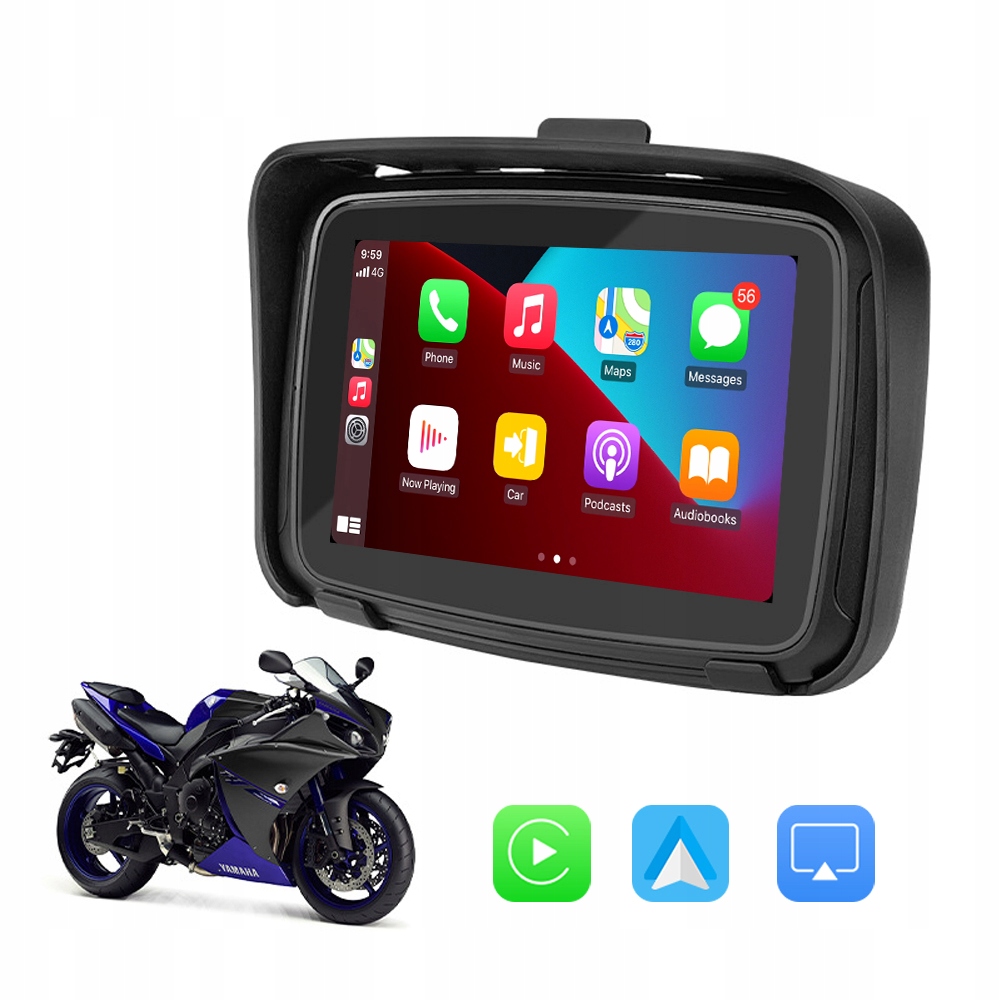 5" IPS Touch Screen Portable Motorcycle Navigator Producent inny