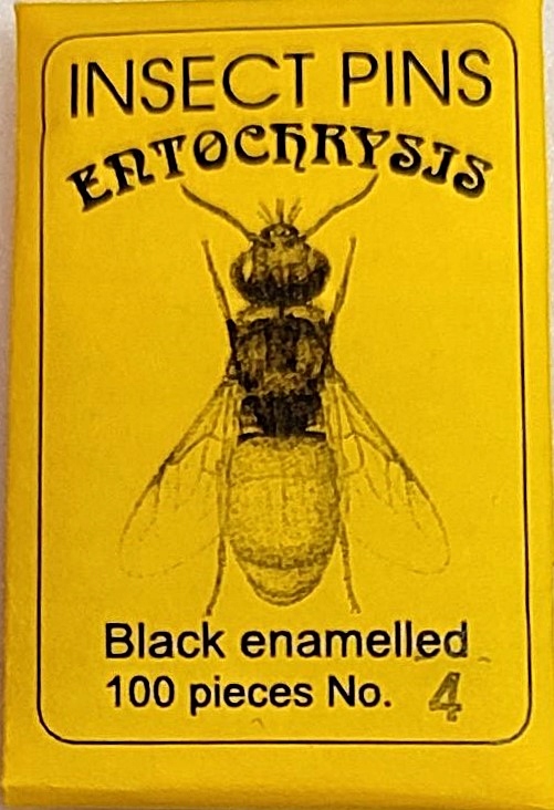 Szpilki entomologiczne czarne nr. 2 .
