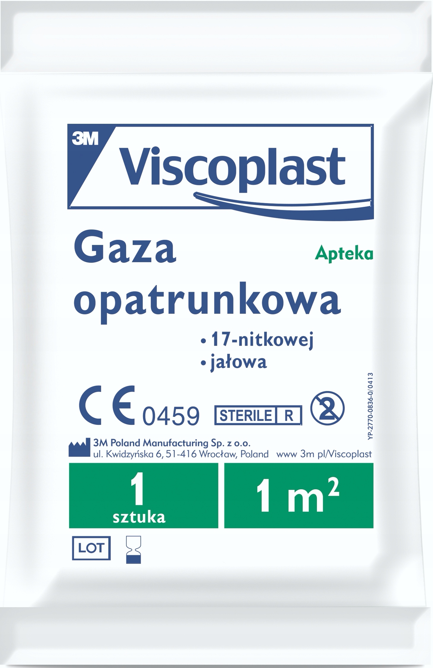 

Viscoplast Jałowa Gaza Opatrunkowa 1 m