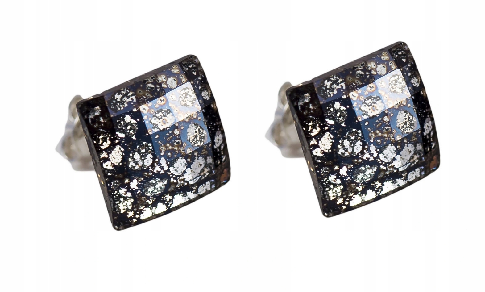 

Swarovski Chessboard 10mm Kolczyki Szachownica