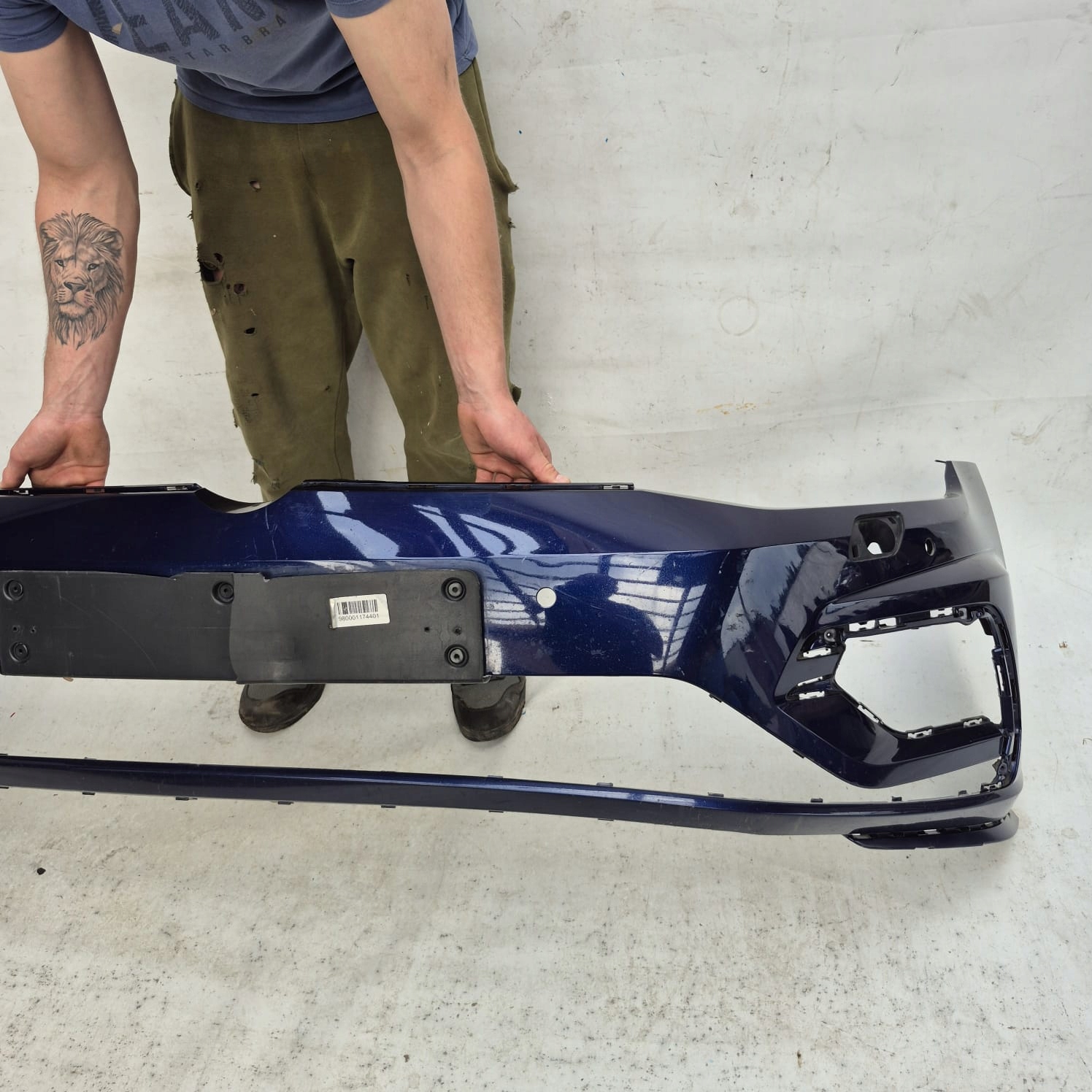 VW GOLF VII 7 R-LINE LIFT 16-20 bumper front front washer 4PDC 5G0807221