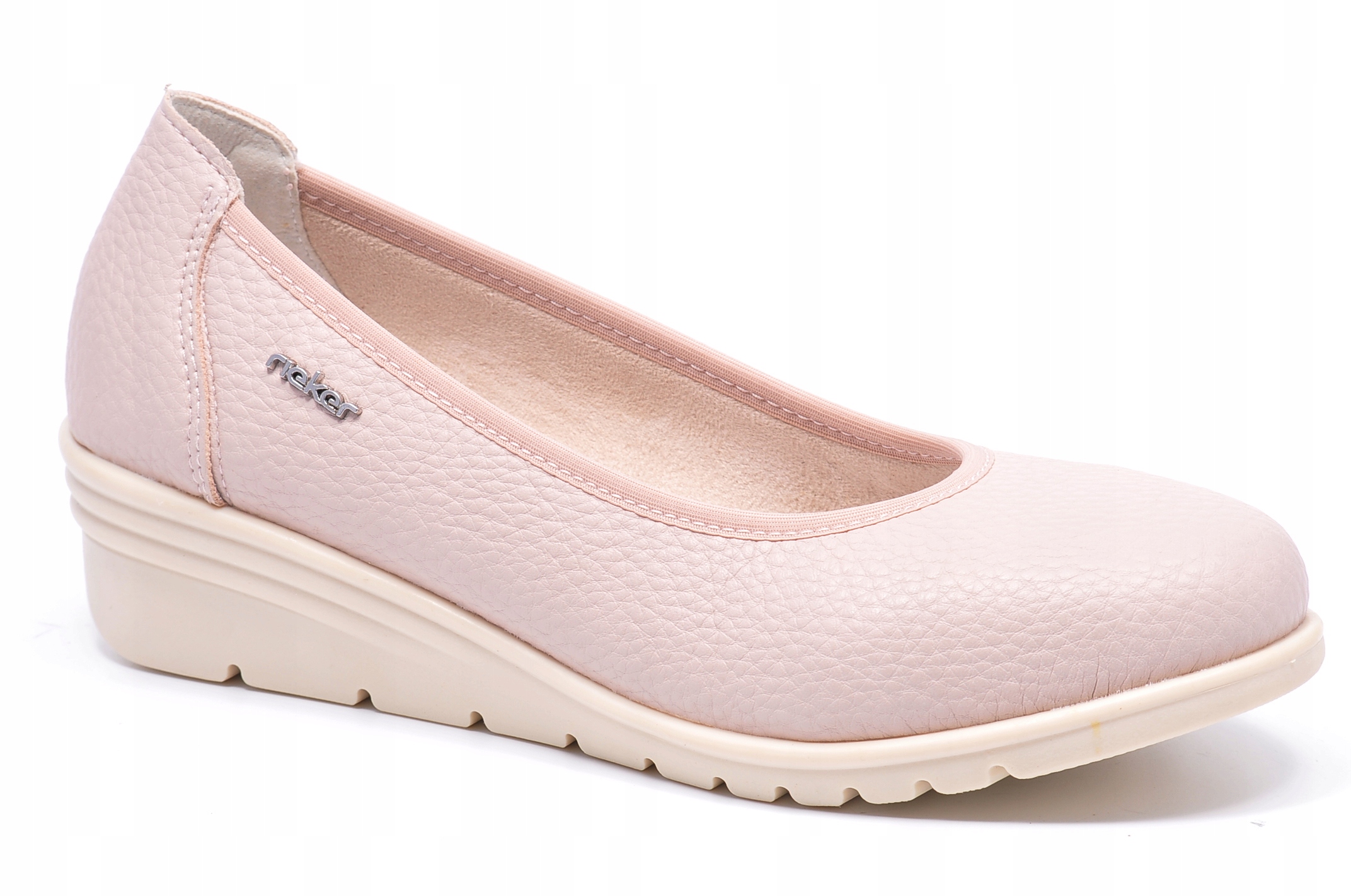 Polobotky Rieker L5360-31 Pudrová růžová Velikost 39