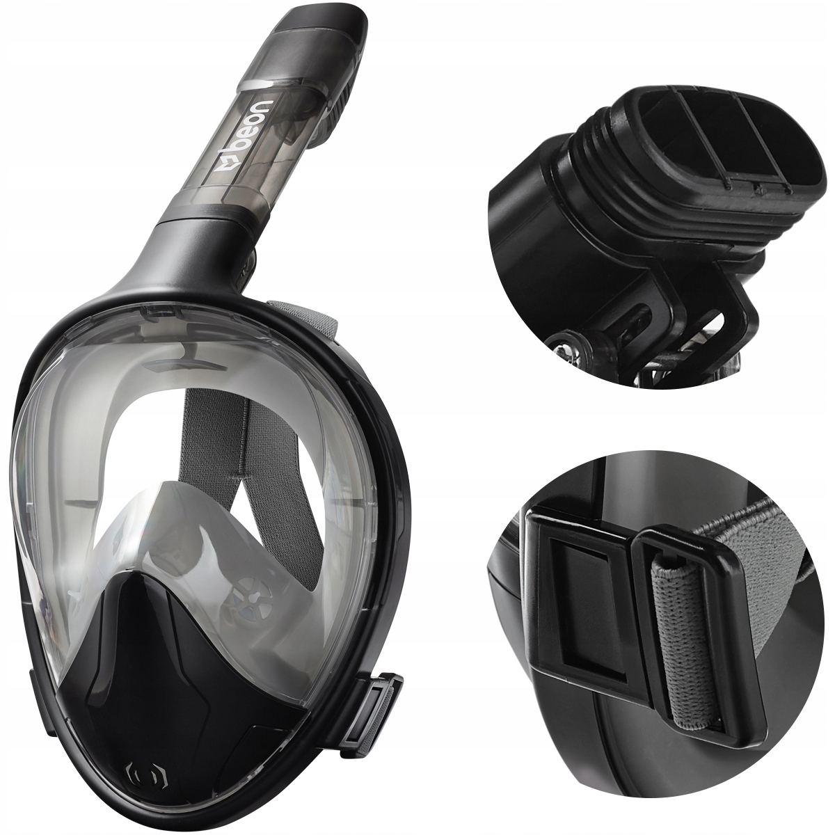 Maska Do Nurkowania Snorkelingu Pływania Pełnotwarzowa Na Całą Twarz L/XL