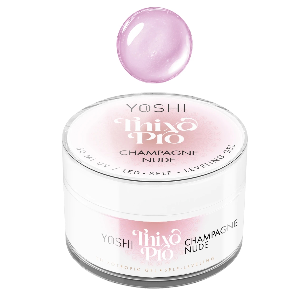 Yoshi Thixo Pro Champagne Nude Stavební gel 50 ml, šampaňský nude