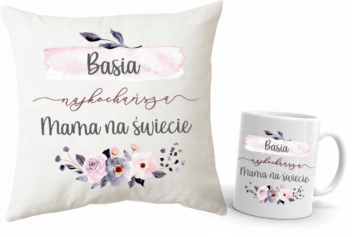 

Zestaw Poduszka Kubek dla Mamy Dzień Mamy Imię