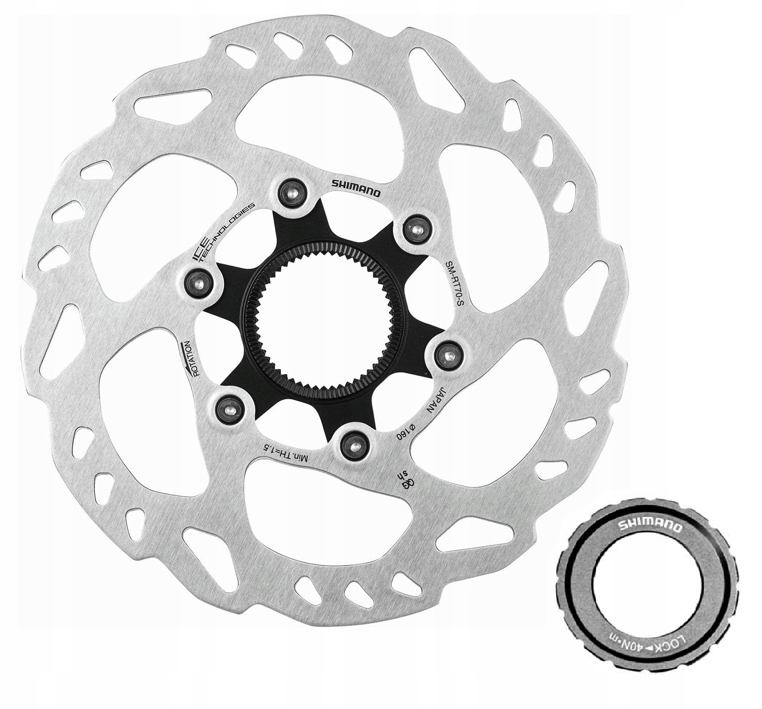 tarcza SHIMANO SLX sm-rt70 ice 160mm center lock