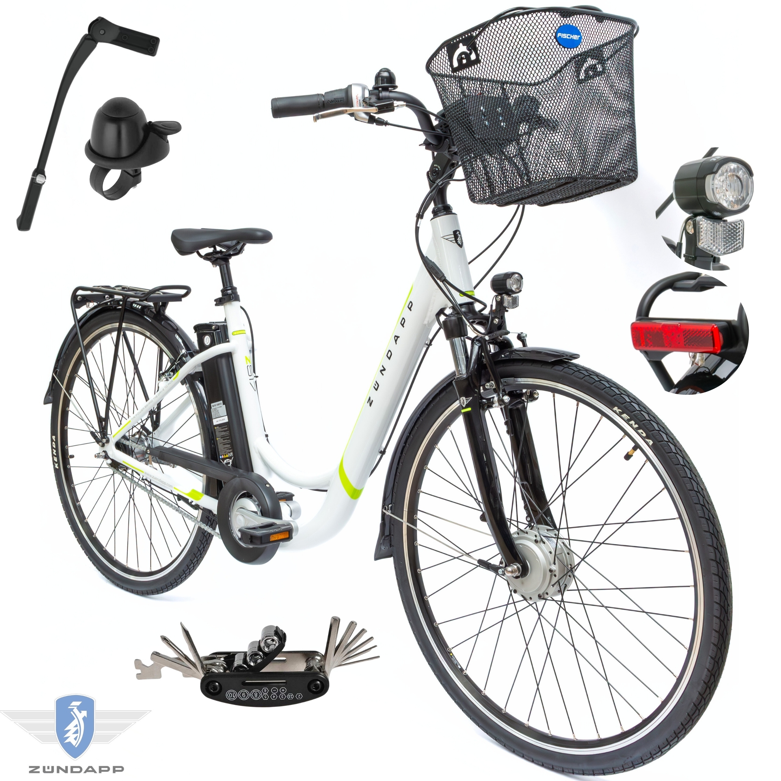 Rower Elektryczny Damski Miejski Koła 28" LCD 250 W Alu 2025 Shimano Nexus